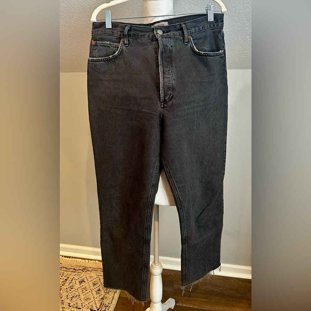 Agolde Women's Black 90’s pinch jeans
